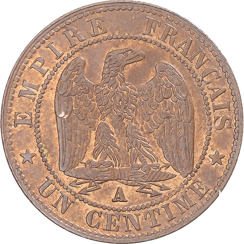 Monnaie, France, Napoleon III, Napoléon III, Centime, 1861, Paris, TTB+