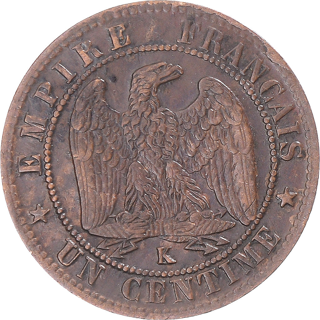 Monnaie, France, Napoleon III, Napoléon III, Centime, 1862, Bordeaux, TTB+