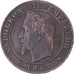 Moneda, Francia, Napoleon III, Napoléon III, Centime, 1862, Strasbourg, MBC