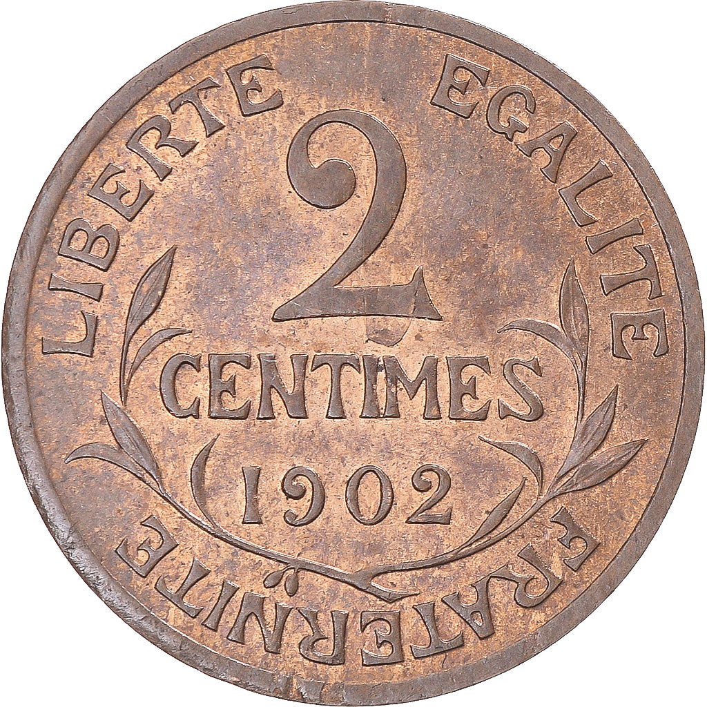 Coin, France, Dupuis, 2 Centimes, 1902, Paris, AU(50-53), Bronze, KM:841