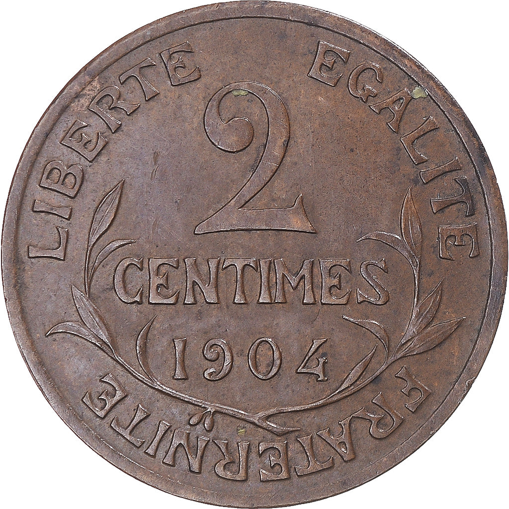 Munten, Frankrijk, Dupuis, 2 Centimes, 1904, Paris, ZF, Bronzen, KM:841