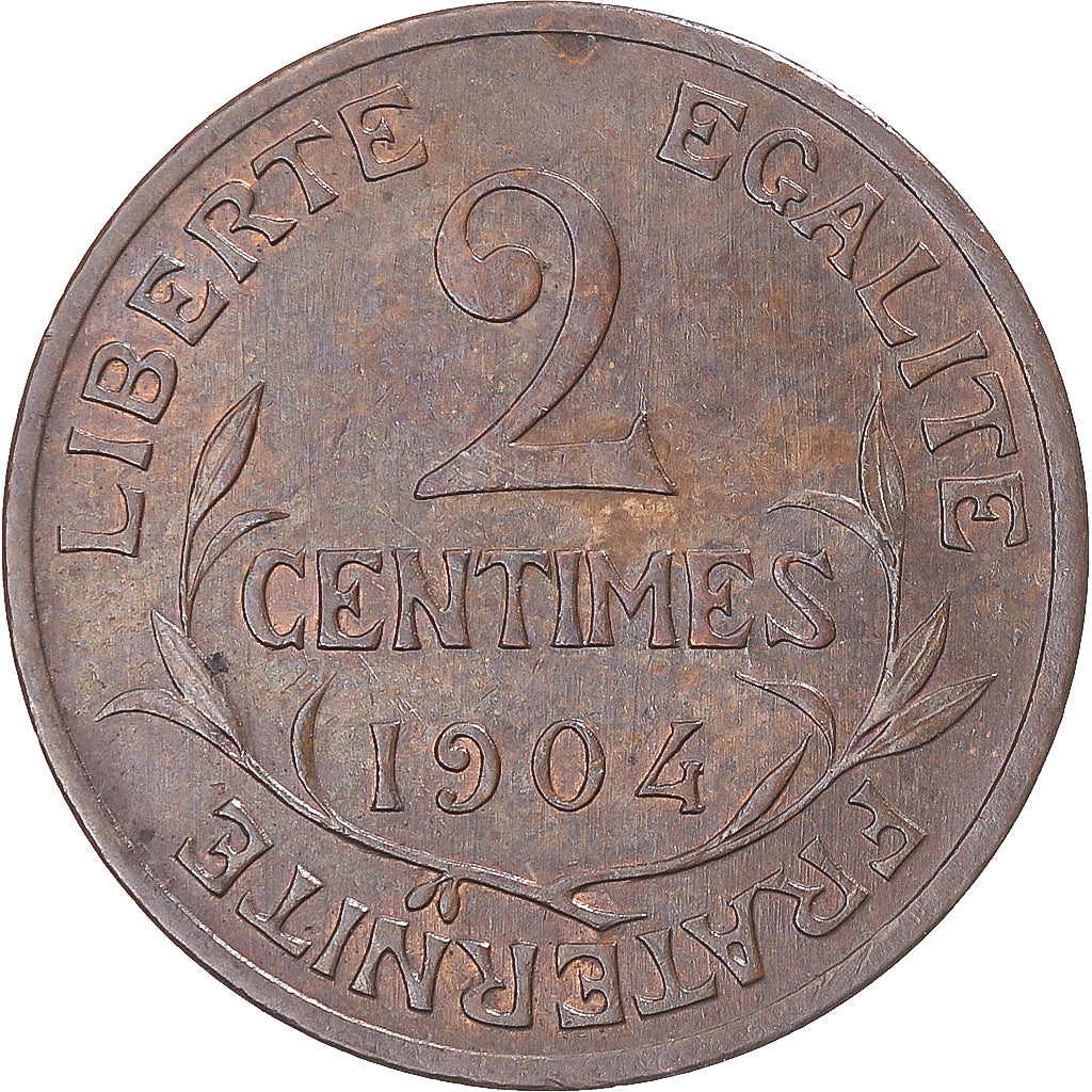 Coin, France, Dupuis, 2 Centimes, 1904, Paris, EF(40-45), Bronze, KM:841