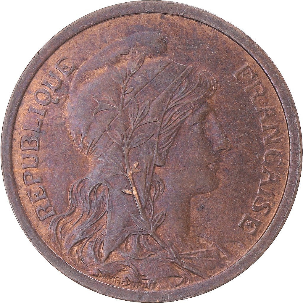Munten, Frankrijk, Dupuis, 2 Centimes, 1913, Paris, ZF+, Bronzen, KM:841