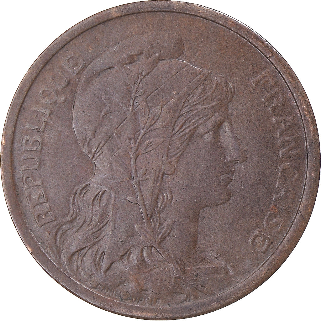Munten, Frankrijk, Dupuis, 2 Centimes, 1920, Paris, ZF+, Bronzen, KM:841