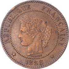 Coin, France, Cérès, 2 Centimes, 1888, Paris, EF(40-45), Bronze, Gadoury:105