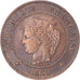 Moneta, Francia, Cérès, 2 Centimes, 1889, Paris, BB, Bronzo, Gadoury:105