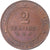 Moneta, Francja, Cérès, 2 Centimes, 1891, Paris, AU(50-53), Brązowy