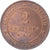 Moneta, Francja, Cérès, 2 Centimes, 1892, Paris, MS(60-62), Brązowy
