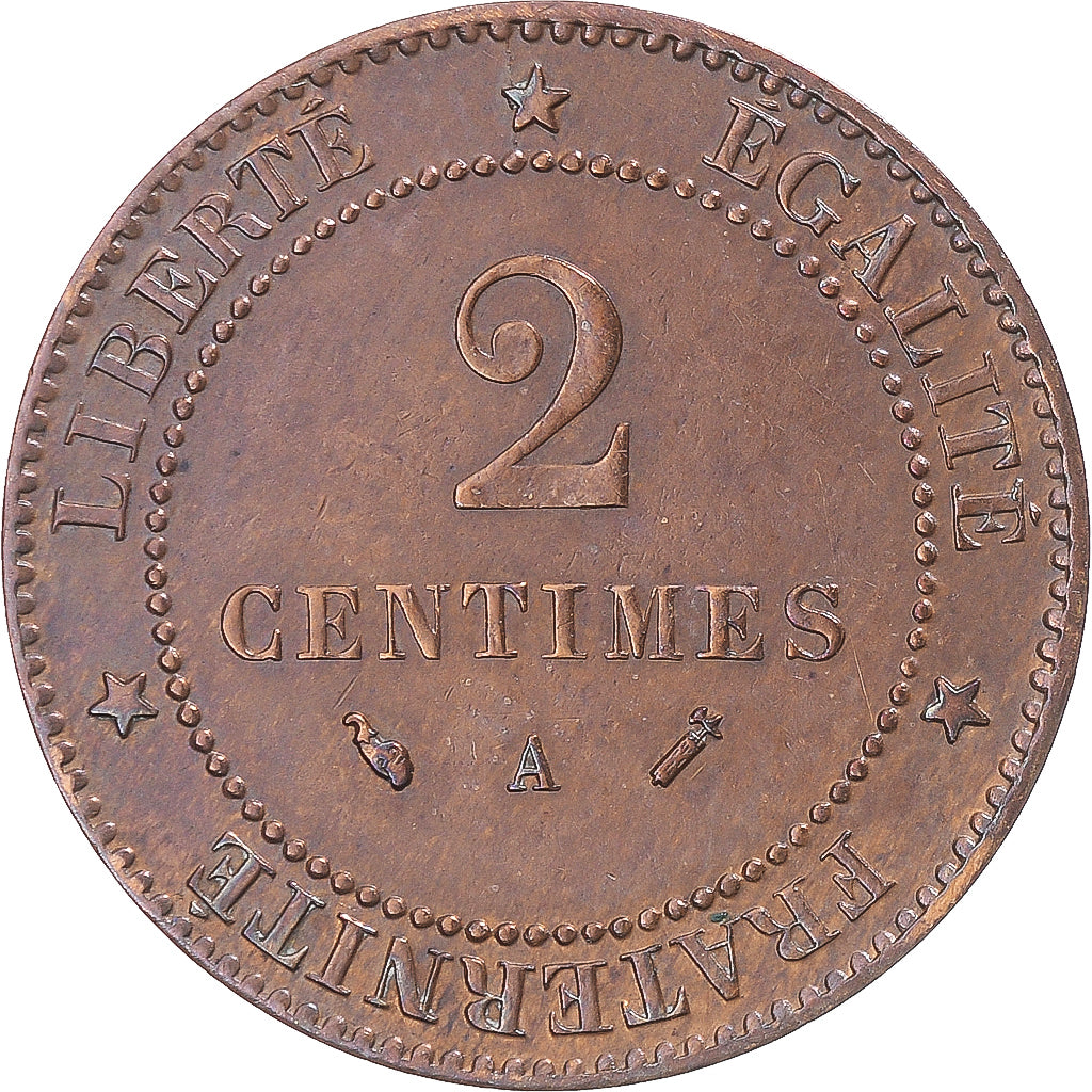 Coin, France, Cérès, 2 Centimes, 1893, Paris, EF(40-45), Bronze, Gadoury:105