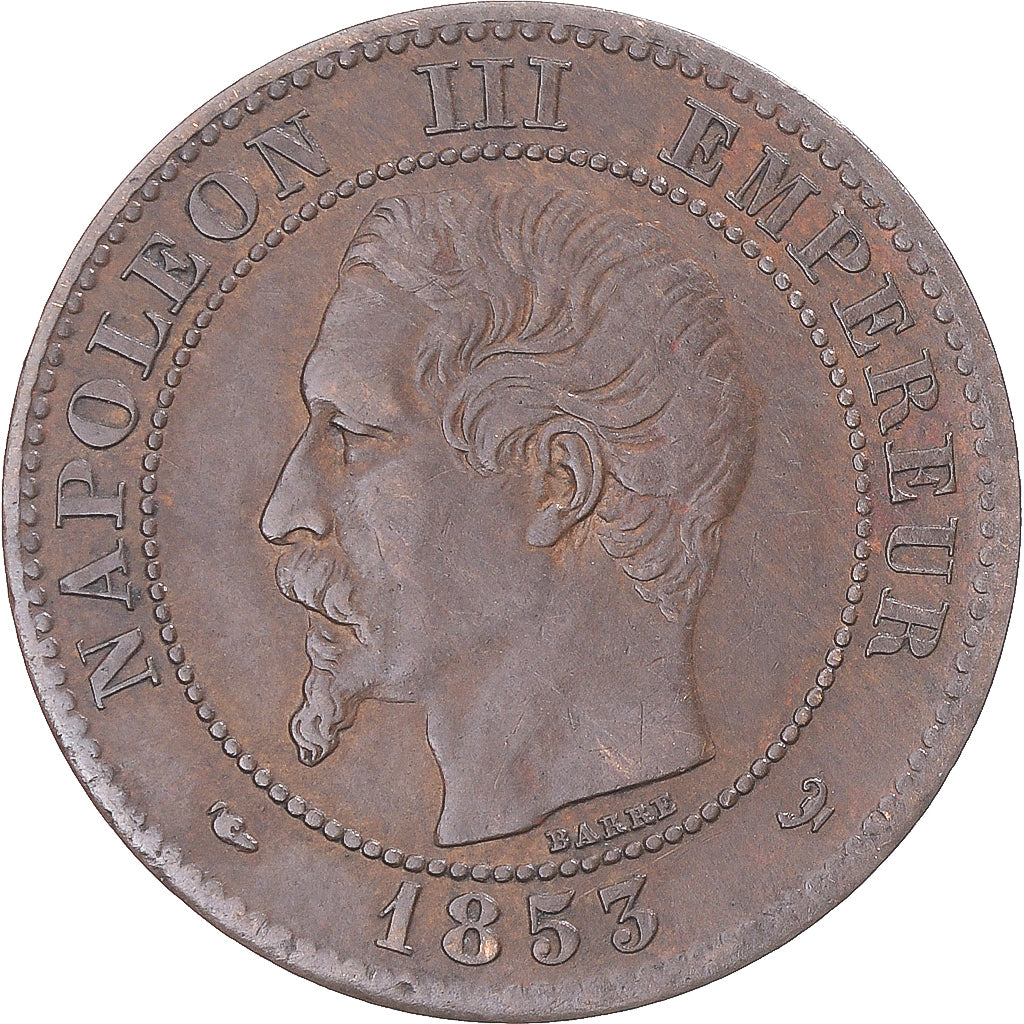 Munten, Frankrijk, Napoleon III, Napoléon III, 2 Centimes, 1853, Lille, Rare