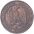Moneta, Francia, Napoleon III, 2 Centimes, 1855, Strasbourg, MB+, Bronzo
