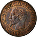Moneda, Francia, Napoleon III, Napoléon III, 2 Centimes, 1854, Marseille, MBC+