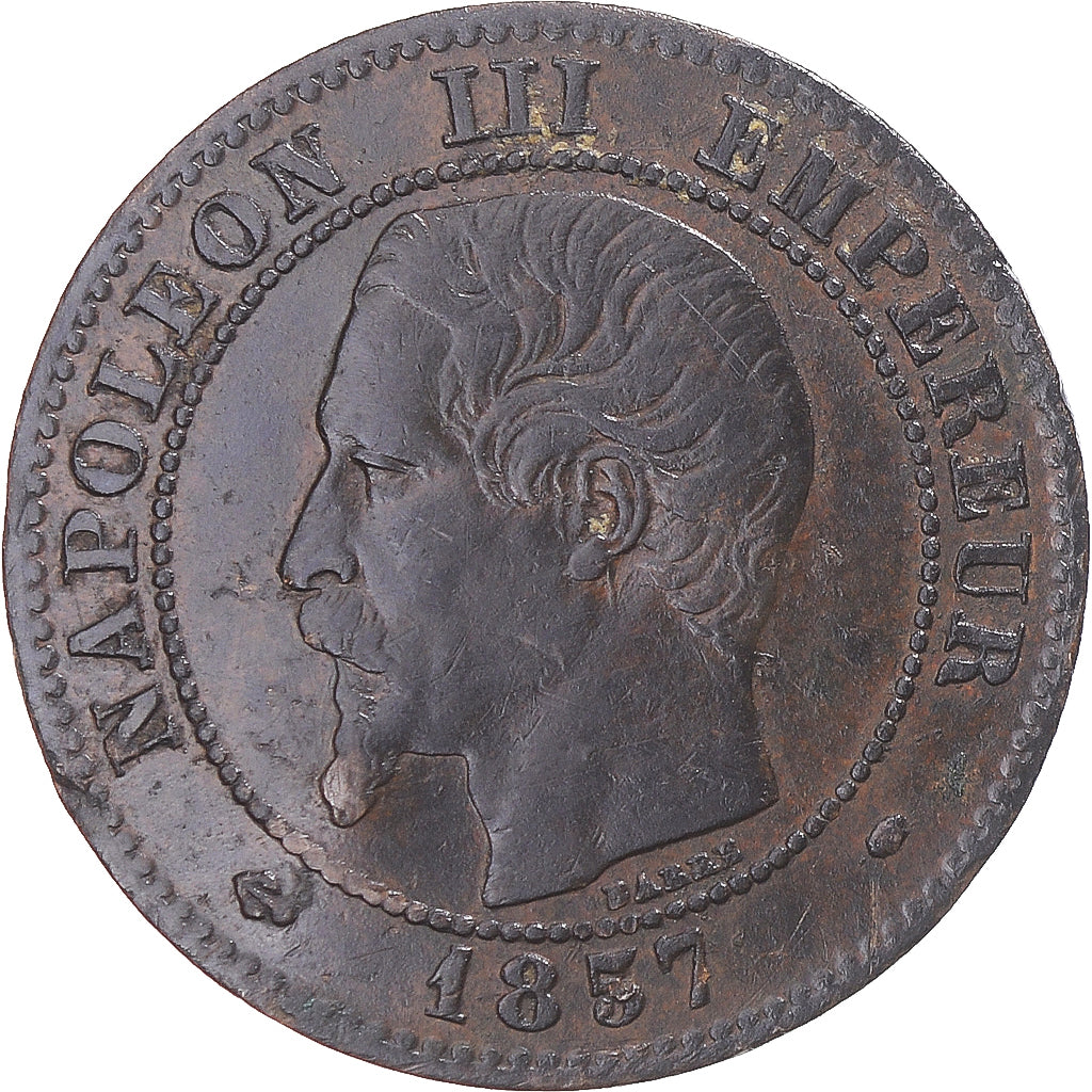 Munten, Frankrijk, Napoleon III, 2 Centimes, 1857, Marseille, FR, Bronzen
