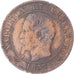 Moneta, Francia, Napoleon III, 2 Centimes, 1857, Marseille, MB, Bronzo