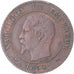 Coin, France, Napoleon III, 2 Centimes, 1854, Rouen, VF(30-35), Bronze