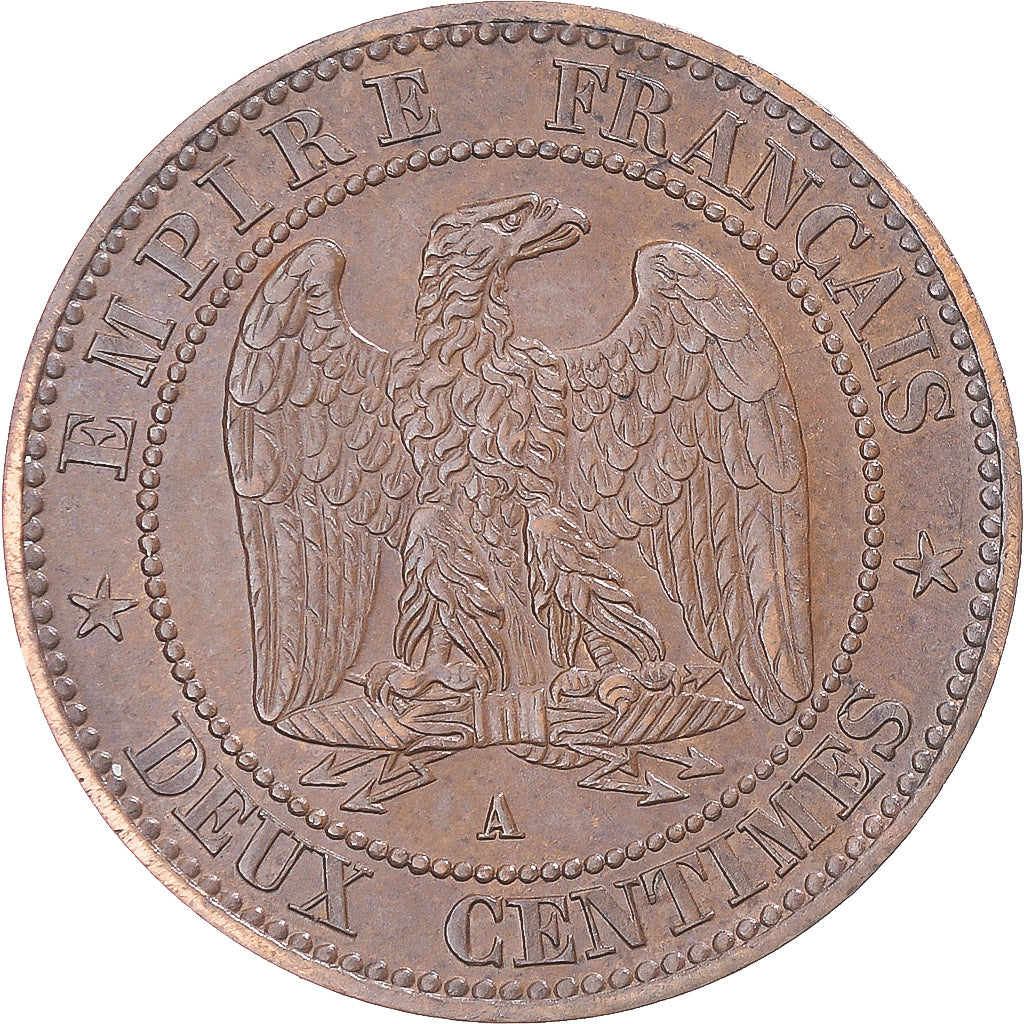 Coin, France, Napoleon III, Napoléon III, 2 Centimes, 1861, Paris, VF(30-35)