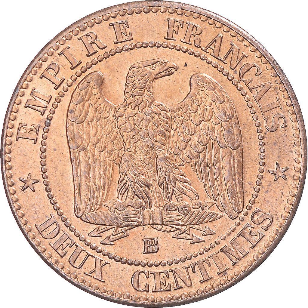Coin, France, Napoleon III, Napoléon III, 2 Centimes, 1862, Strasbourg