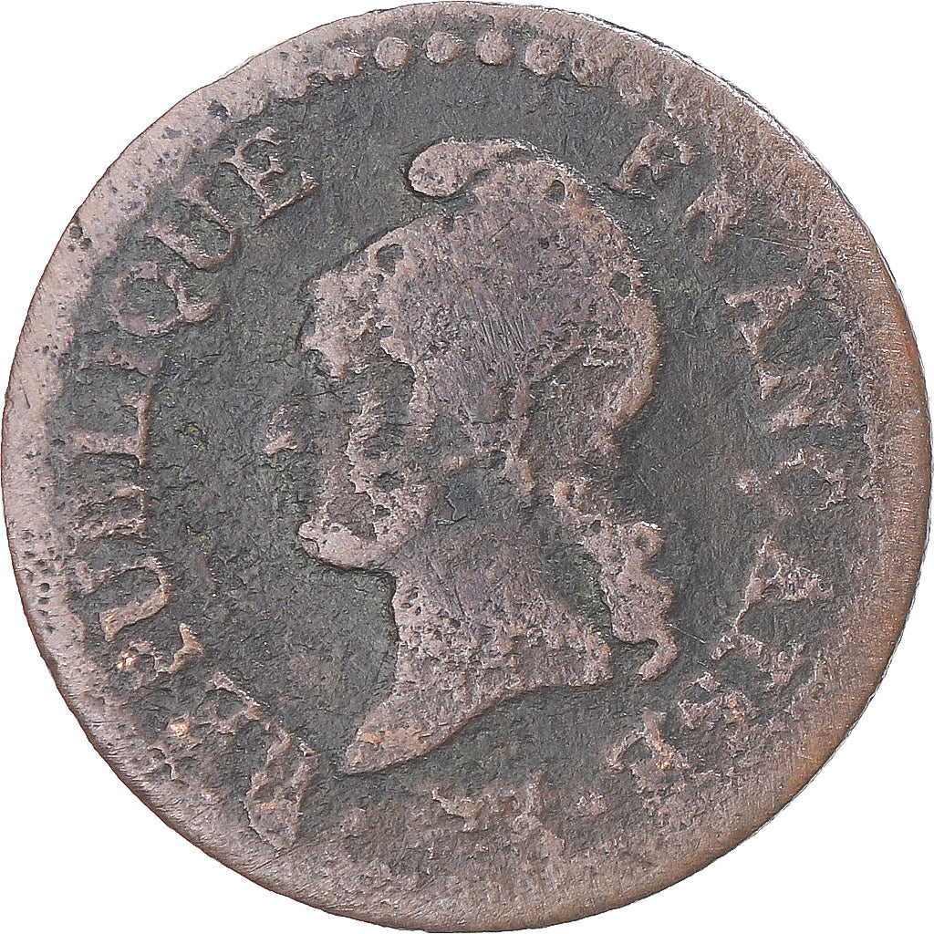 Münze, Frankreich, Dupré, Centime, AN 7, Paris, SGE+, Bronze, KM:646