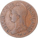 Moneda, Francia, Dupré, 5 Centimes, AN 8, Strasbourg, MBC, Bronce, Gadoury:126a