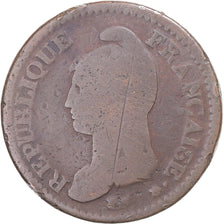 Coin, France, Dupré, Decime, AN 8, Strasbourg, F(12-15), Bronze, KM:644.4, Le