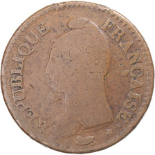 Munten, Frankrijk, Dupré, Decime, AN 7, Paris, ZG+, Bronzen, KM:644.1