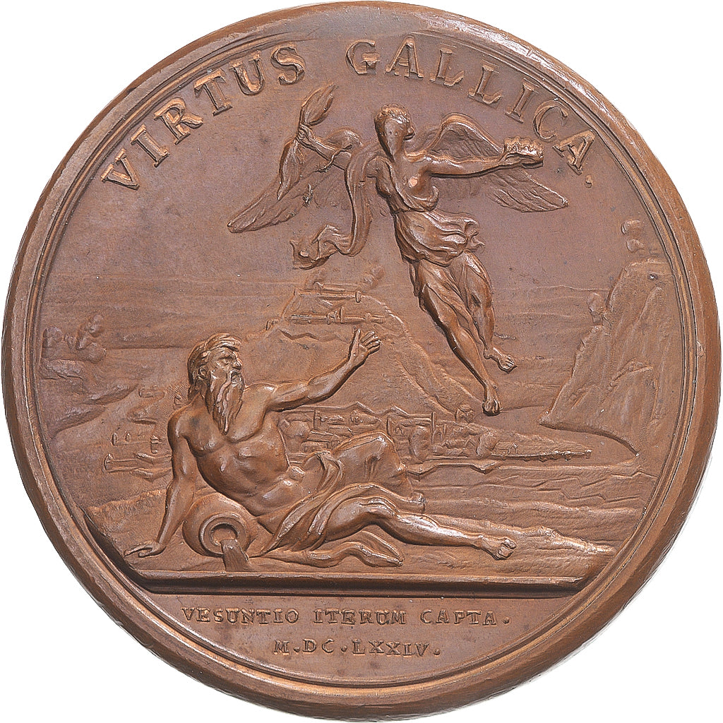 France, Medal, Louis XIV, Seconde Prise de Besançon, History, 1674, Mauger