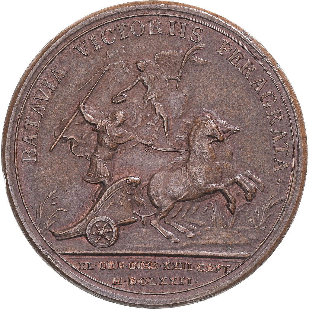 Francia, medaglia, Louis XIV, Prise de Quarante Villes en Hollande, History