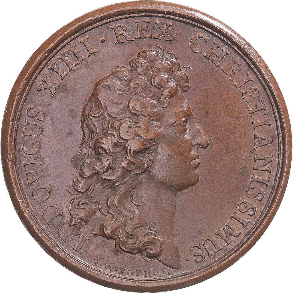 France, Medal, Louis XIV, Traité de Pise, History, 1664, Mauger, Frappe