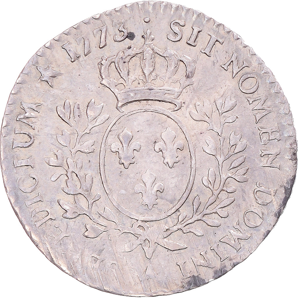 Frankrijk, Louis XV, 1/10 Ecu à la vieille tête, 1773, Paris, Zilver, ZF