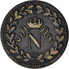 Monnaie, France, Napoleon I, Decime, 1815, Strasbourg, TB+, Bronze, Gadoury:195e