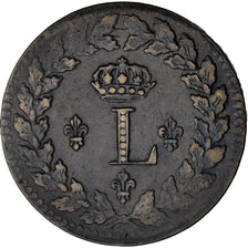 Coin, France, Louis XVIII, Decime, 1815, Strasbourg, EF(40-45), Bronze, KM:701