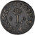 Moeda, França, Louis XVIII, Decime, 1815, Strasbourg, EF(40-45), Bronze