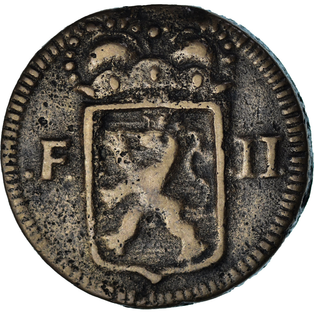 Coin, Luxembourg, Frans II, Sol, 1795, EF(40-45), Copper, KM:19