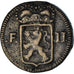 Coin, Luxembourg, Frans II, Sol, 1795, EF(40-45), Copper, KM:19