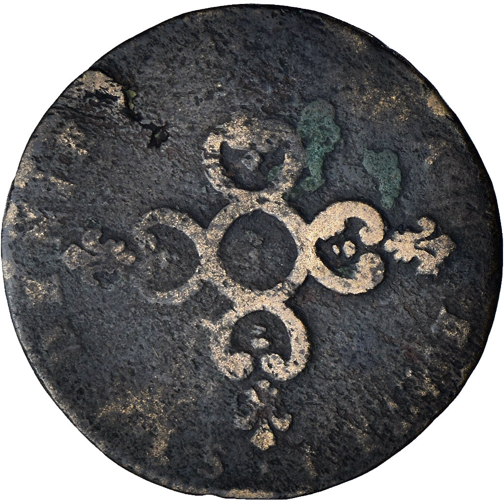 Moeda, França, Louis XIV, Six deniers dits « dardenne », 6 Deniers, 1710