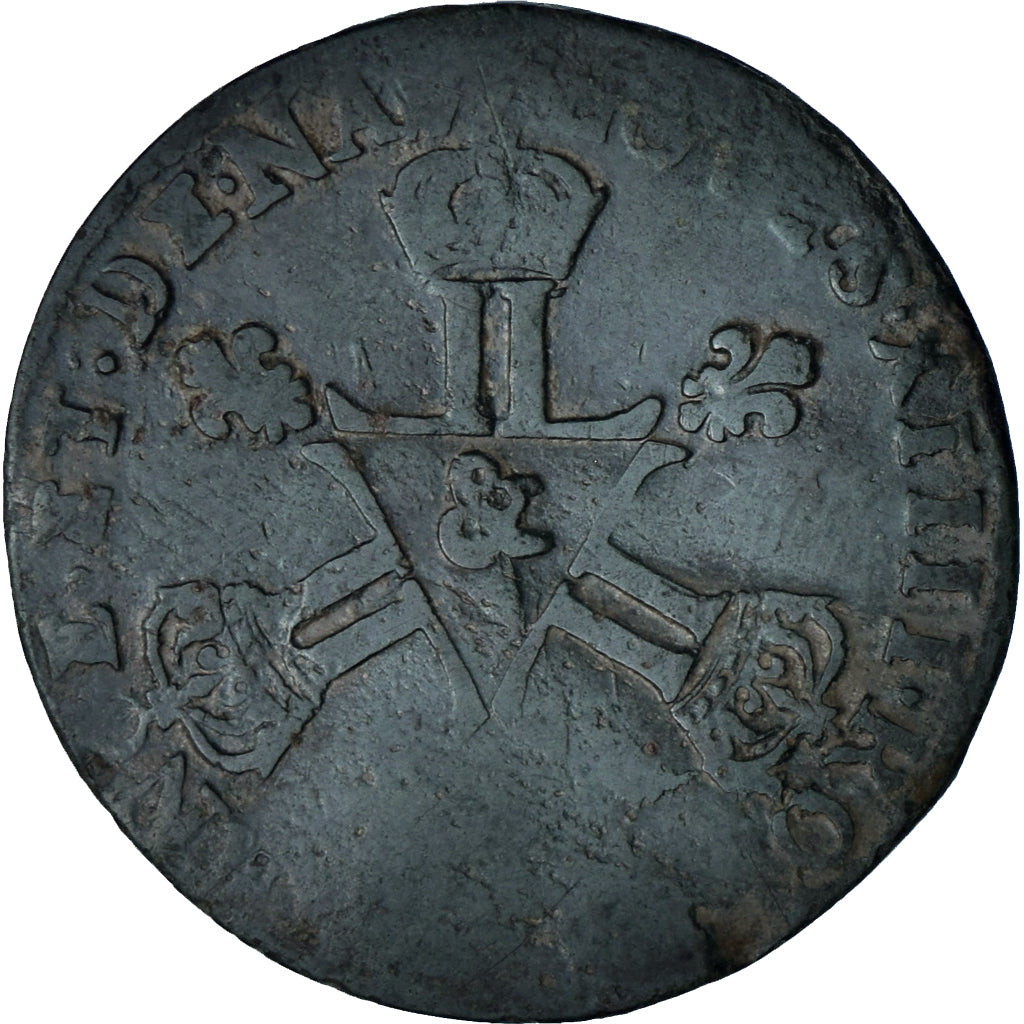 Moneta, Francja, Louis XIV, Six deniers dits « dardenne », 6 Deniers