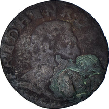 Moneta, Francia, Frédéric-Henri de Nassau, Double Tournois, 1642, B+, Rame