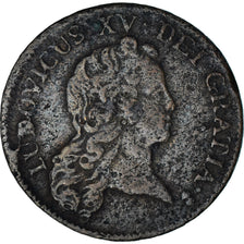 Moneda, Francia, Louis XV, Demi sol au buste enfantin, 1/2 Sol, 1721, Paris