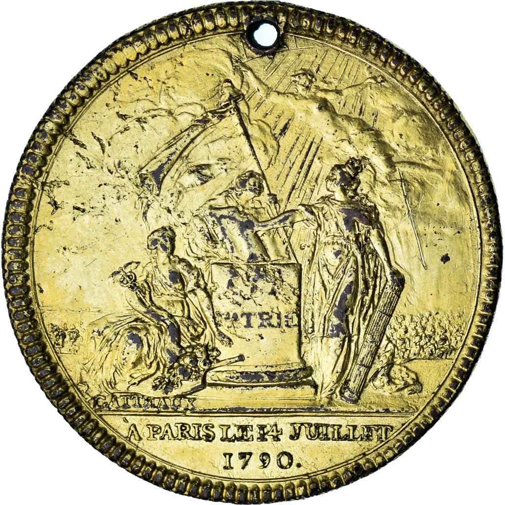 Francia, medaglia, Constitution, Confédération des François, Paris, History