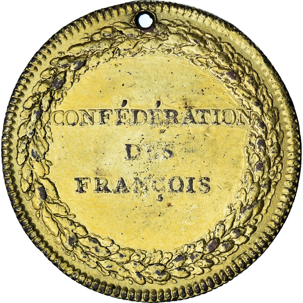 Francia, medaglia, Constitution, Confédération des François, Paris, History