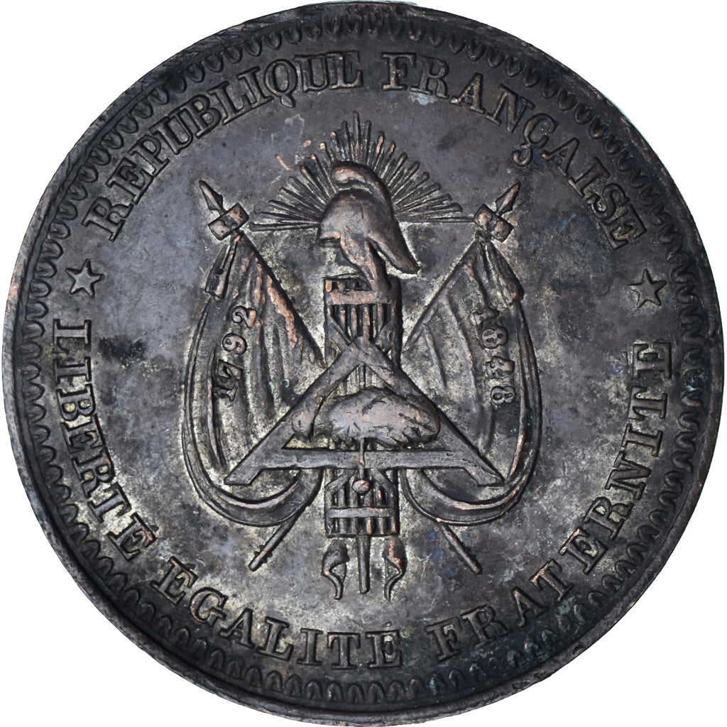 France, Token, 55ème Anniversaire du Siège de Lille, Banquet Fraternel, 1848