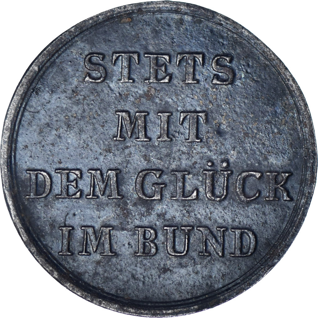 Duitsland, Token, Spieljeton, Whistmarken, ZF, Silvered Metal