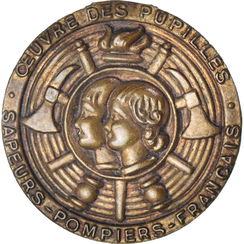 Francia, medaglia, Oeuvre des Pupilles des Sapeurs Pompiers Français, BB