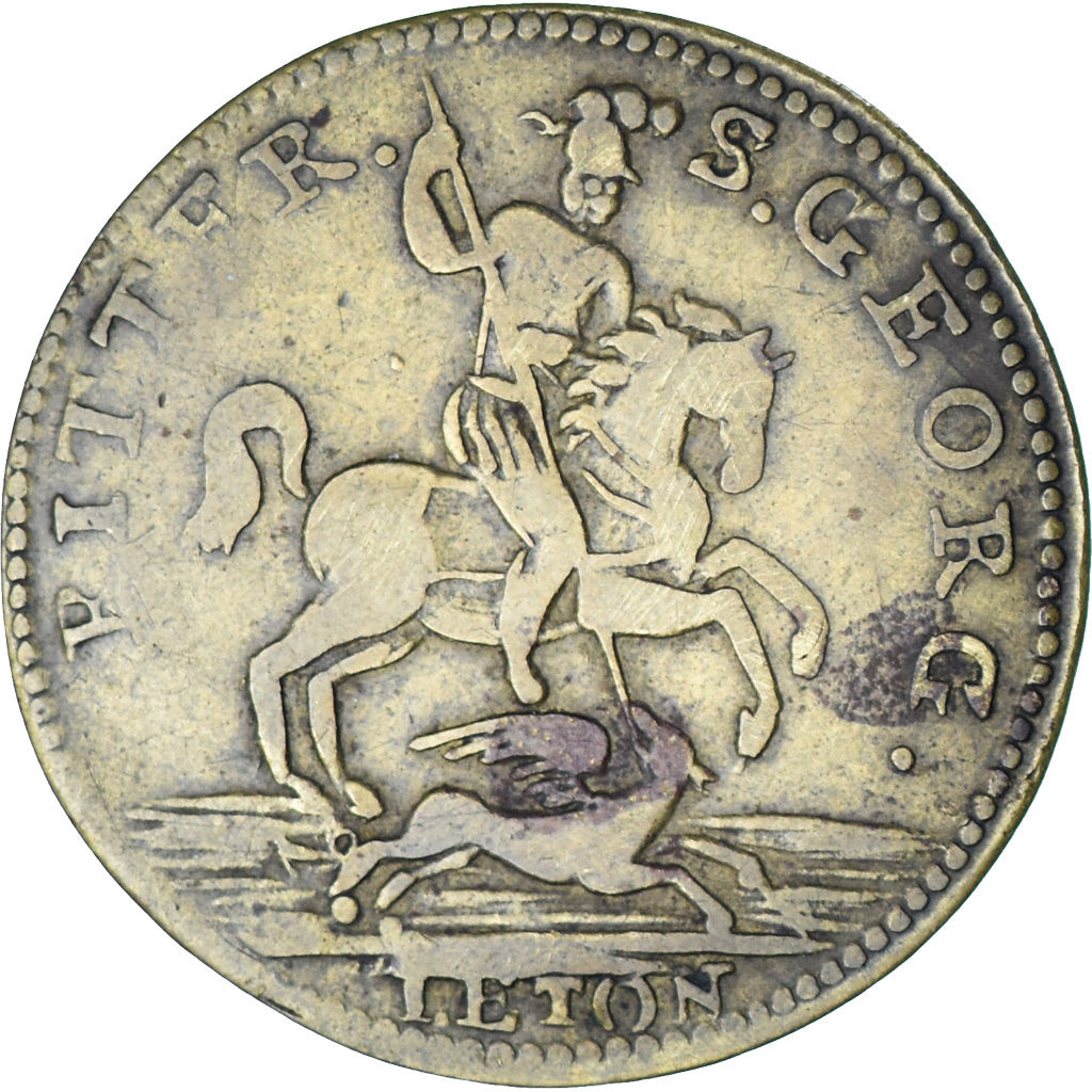 Russland, betaalpenning, Nicolaus Kaiser von Russian, S+, Messing