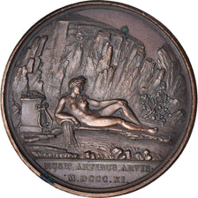 França, medalha, Napoleon I, Athénée du Vaucluse, 1811, AU(50-53), Bronze