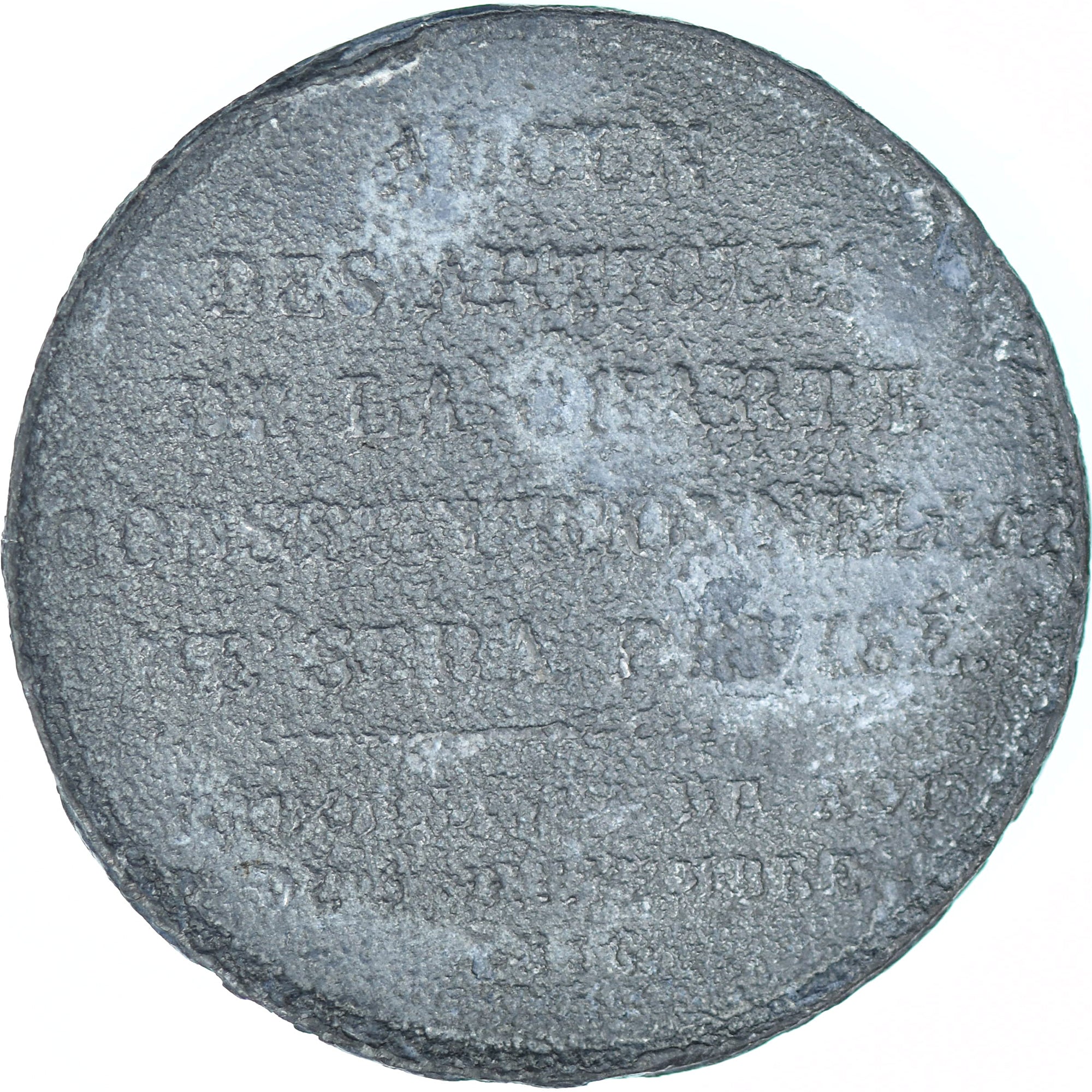 Francia, medaglia, Royal Ordinance that Proclaiming the non Revision of the