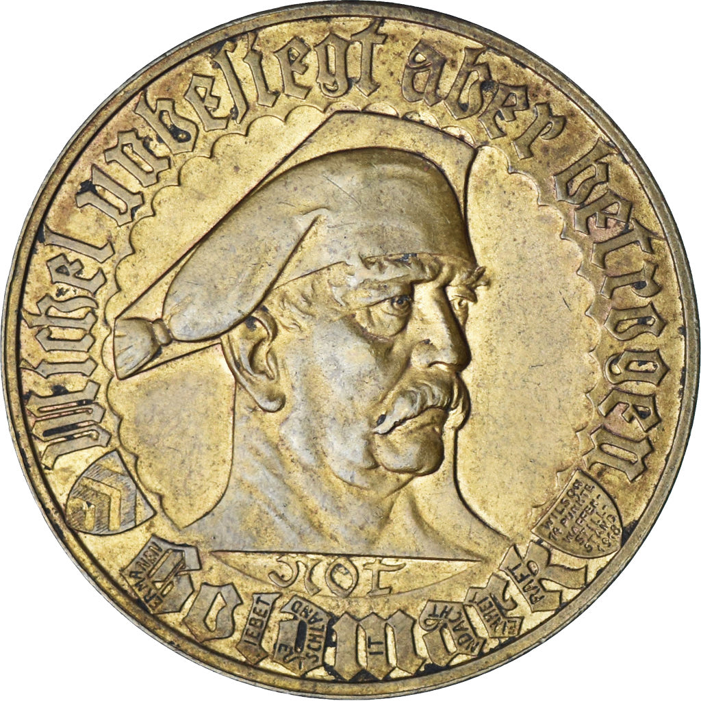 Allemagne, Médaille, Bielefeld Not-Goldmark, 1923, TTB+, Cuivre