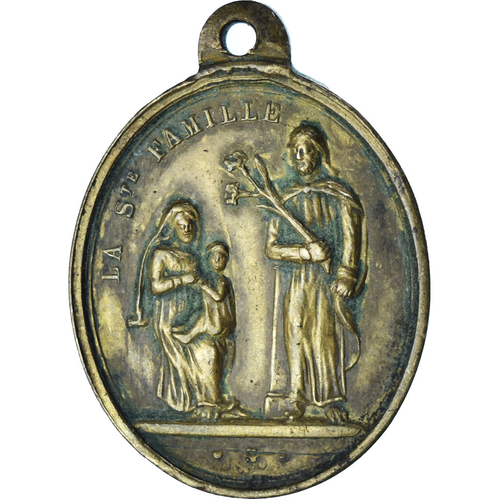 França, medalha, La Sainte Famille, La Sainte Trinité, Crenças e religiões