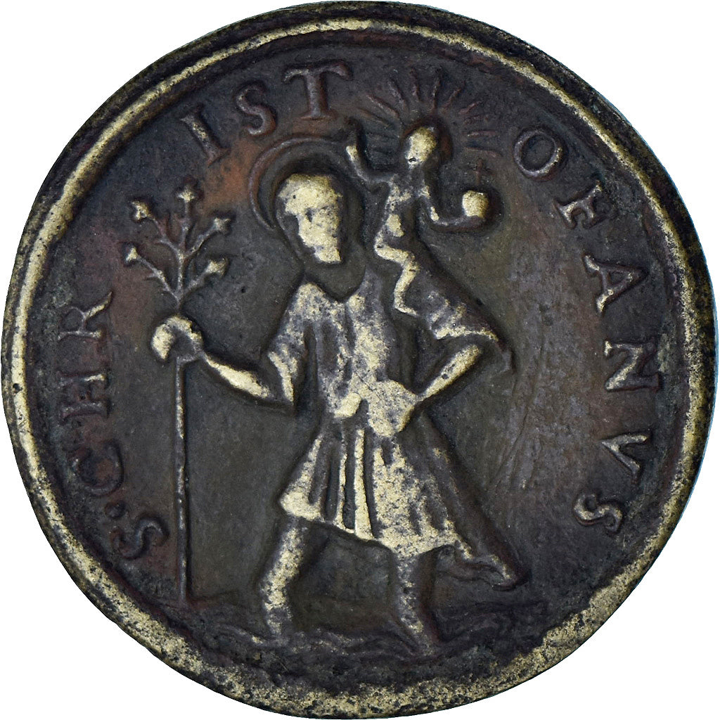 France, Médaille, Saint Christophe, Religions & beliefs, TB+, Laiton