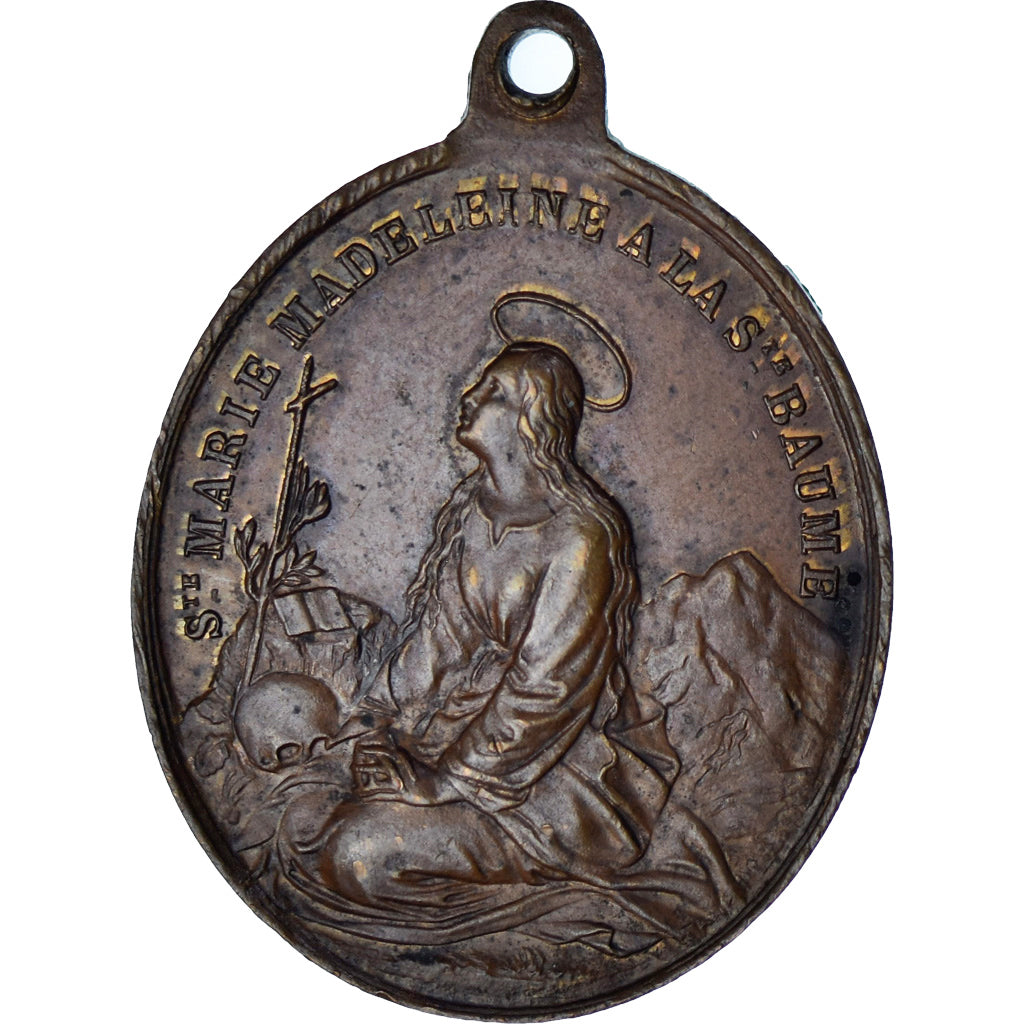 Francia, medalla, Sainte Marie Madeleine au Saint Pilon, Religions & beliefs
